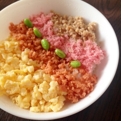 春っぽい丼が作りたくて参考にしました！かわいく、美味しくできました(^^)